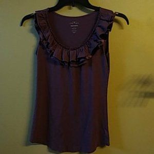 Old Navy Ruffled Tank w/ Satin Layer Size XS